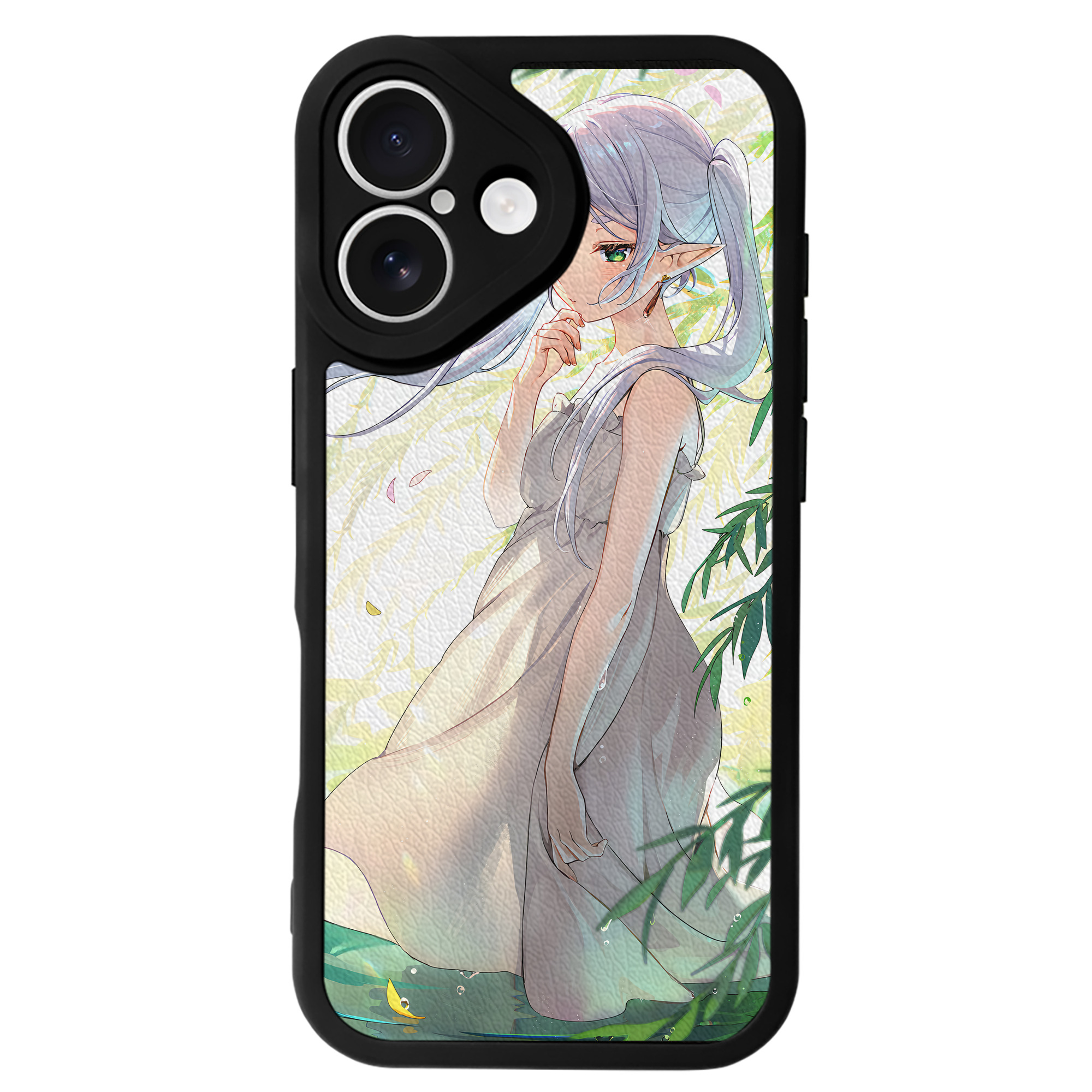 （画像用） 葬送のフリーレン Frieren 【iPhone 16シリーズ対応】シリコンスマホケース（レザー調） 材質：シリコン